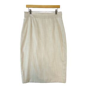 Antonio Melani Pencil Skirt Women's 10 Beige‎ Quiet Luxury Professional Capsule